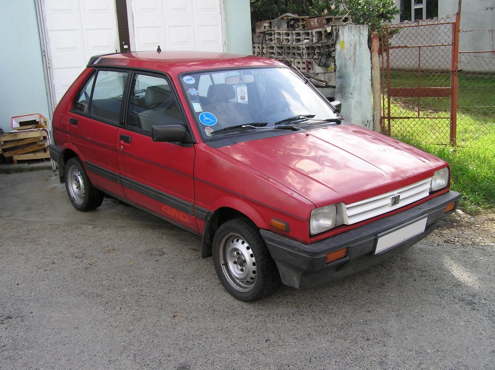 Subaru Justy 1200 4WD (3 dr) (74 Hp)